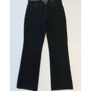 NYDJ Jeans Premium Black Bootcut Slimming Black Sz 6 Petite Denim Lift Tuck